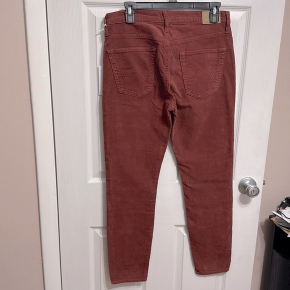 Edwin Pixie 9" Midrise Skinny Corduroy Pants Color is Spice Size 29 NWT - Picture 8 of 8